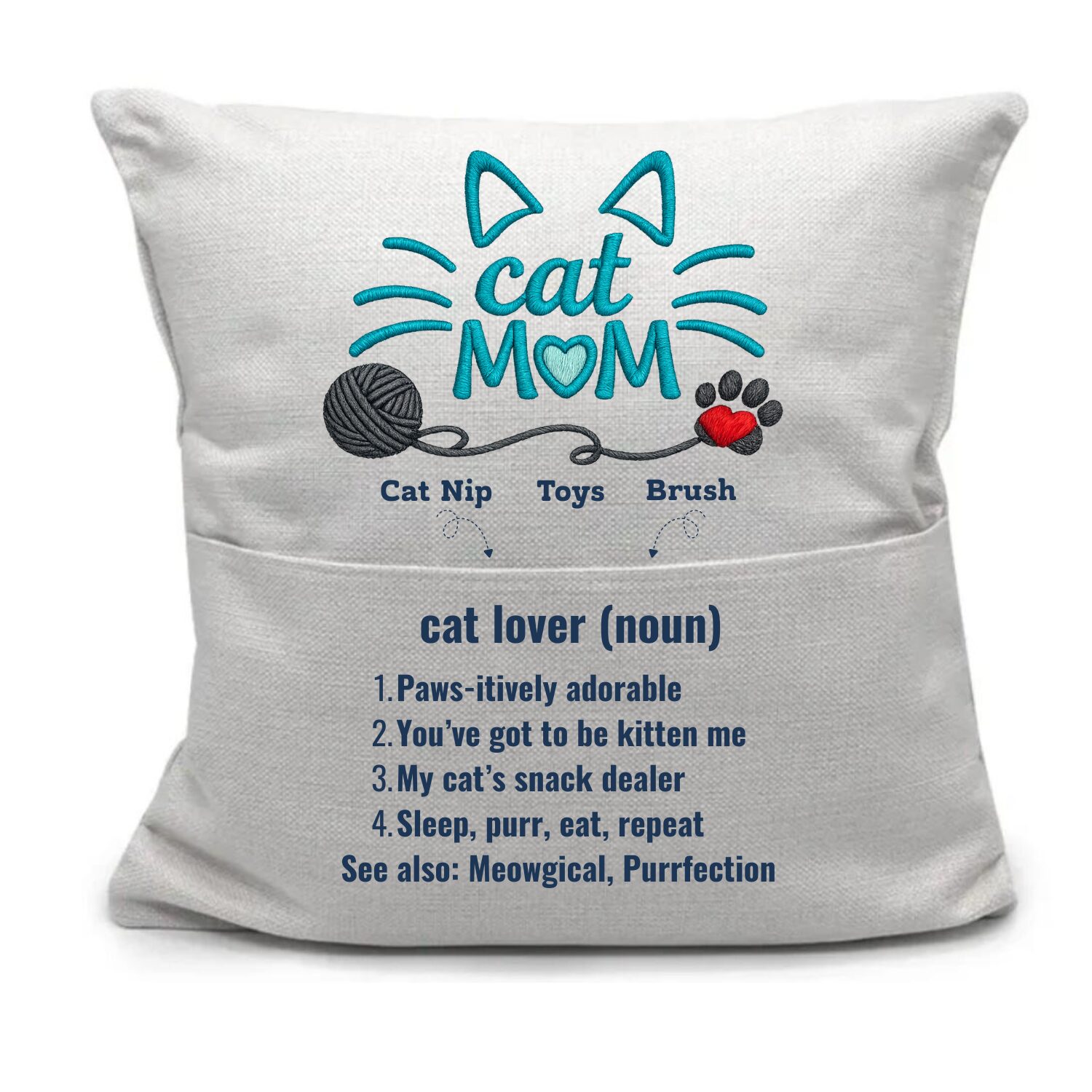 Cat Mom Pillow
