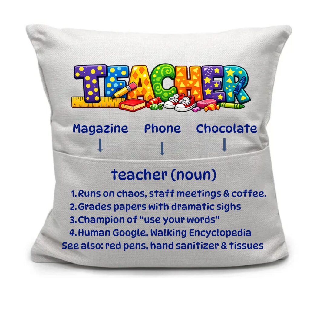 Teacher Pocket Pillow