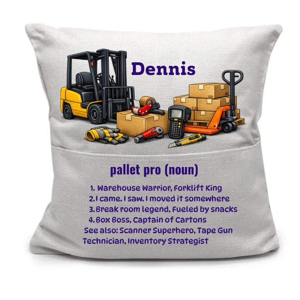 Warehouse Worker Pocket Pillow